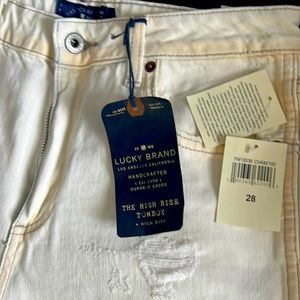 Lucky brand high-rise, tomboy jeans